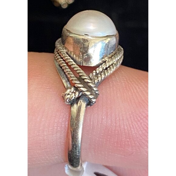 Ring Size 6 Sterling Silver 925 Women Semi-Precious Stone - Picture 2 of 10